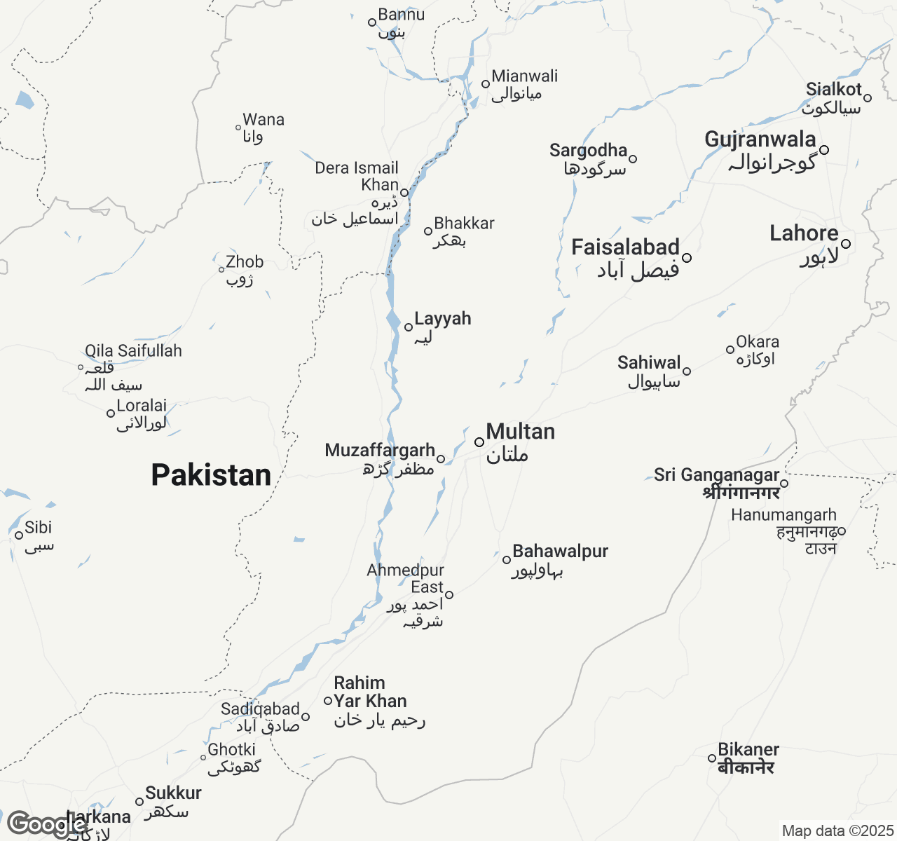 Map of Pakistan
